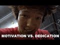 Motivation Vs. Dedication | Tennis Bloopers & Squats