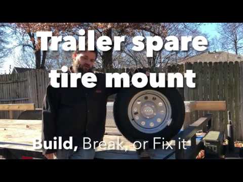 Trailer Hidden Spare Tire Mount