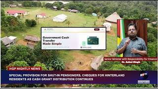 SPECIAL PROVISIONS FOR SHUT-IN PENSIONERS, CHEQUES FOR HINTERLAND RESIDENTS AS ............