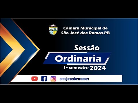 6ª SESSÃO ORDINÁRIA DIA 24/04/2024 - Câmara Municipal de São Jose dos Ramos-PB