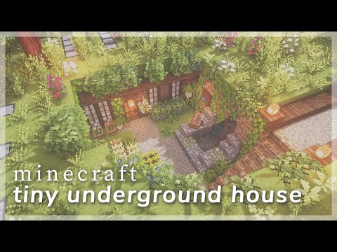 [Minecraft] Tiny Underground House 🌱 - Build Timelapse | CIT Resource Packs