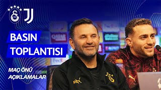 🔴 Teknik direktörümüz Okan Buruk ile Barış Alper Yılmaz’ın, Juventus maçı öncesi basın toplantısı