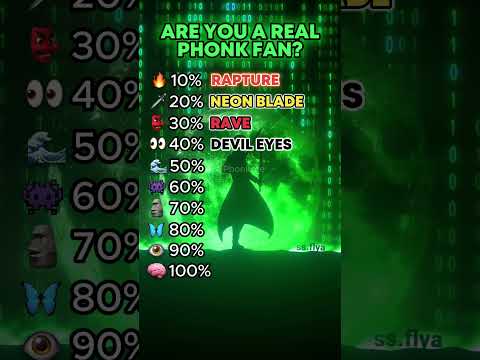 Are you a real Phonk fan?🤔