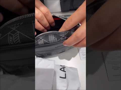 Сумка через плечо Lacoste Monogram серая | мужская сумка кроссбоди Lacoste | стильная городская сумка - фото 1 - id-p2947023936