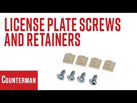 Guide to License Plate Screws and Retainers