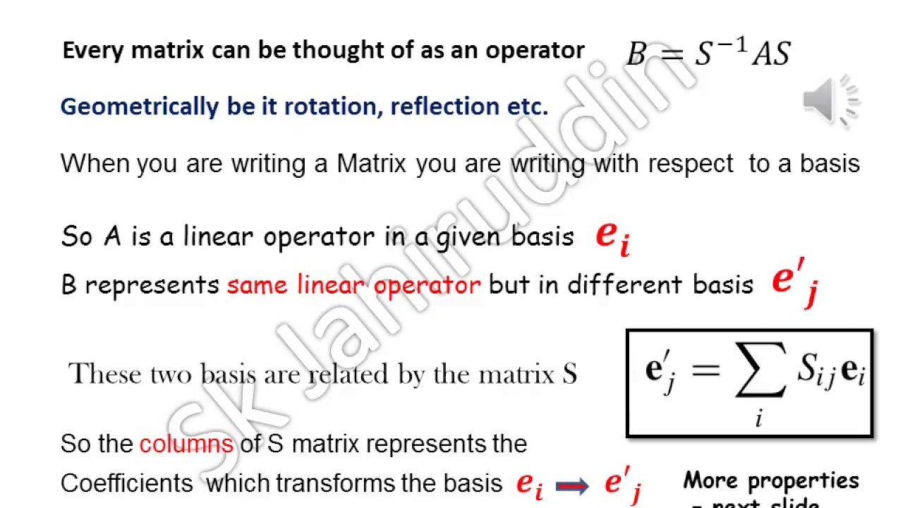 Similarity Transformation of Matrices
