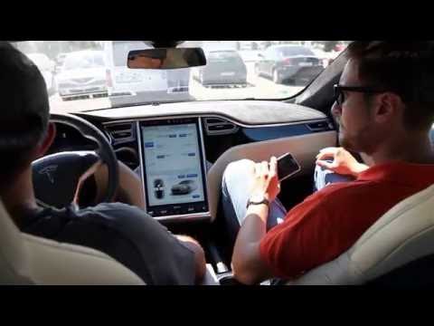Tesla Model S P90D Ludicrous mode test drive - Bucuresti Romania