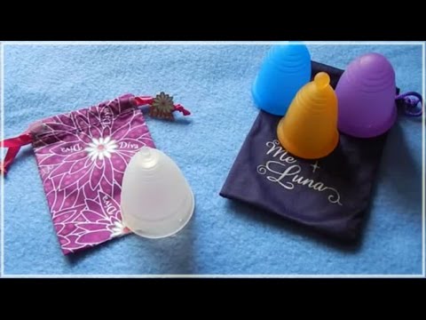 Diva L vs MeLuna M L XL Menstrual Cups - Comparison