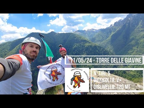 Arrampicata - Boccioleto - Torre delle Giavine - via Normale 11/05/2024