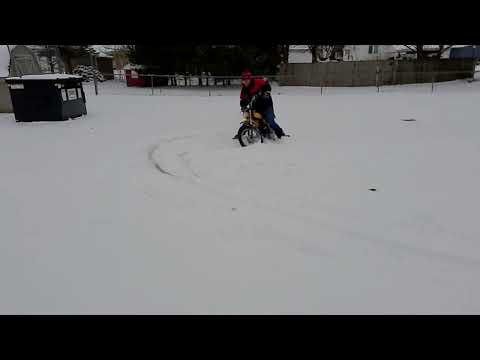 Lifan 125 swapped sl70 snow day