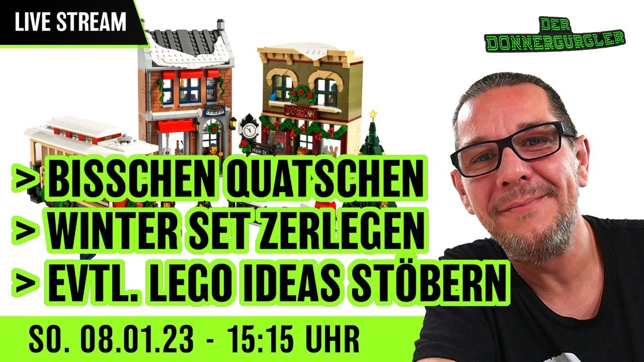 Spontaner Live Stream - Winter Set zerlegen, Quatschen und evtl. etwas Lego Ideas stöbern