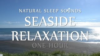 Seaside Relaxation One Hour - Natural White Noise Ocean Waves for Meditation, Sleep, Study, Yoga