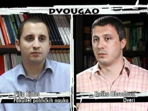Dveri Srpske - Dvougao tv b92 Bosko Obradovic i Filip Ejdus ( jun 2011 )