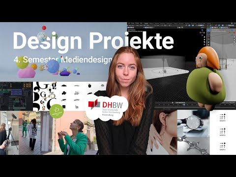 My projects from the 4th semester ✨ | Film, 3D, product design & more | Media Design DHBW Ravensburg