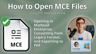 How to Open MCE Files (Mathcad Enterprise Worksheet)