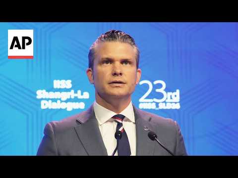 Hegseth comments on Iran on sidelines of Shangri-La Dialogue security forum