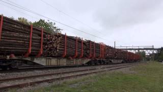 preview picture of video 'Hector Rail og CargoNet tømmertog på Fetsund'