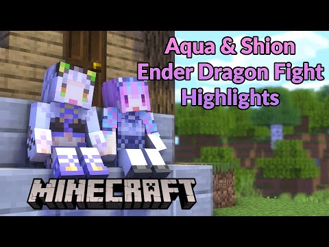 Aqua and Shion Minecraft Adventure Highlights 【Hololive/ENG Sub】