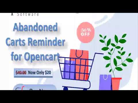 Opencart Abandoned Carts Reminder Extension | 50% OFF