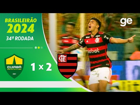 Gols e lances de Cuiabá x Flamengo