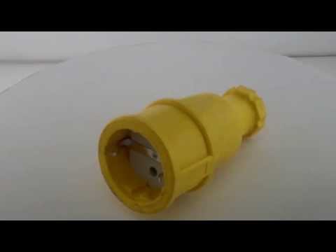 Rubber contrastekker geel