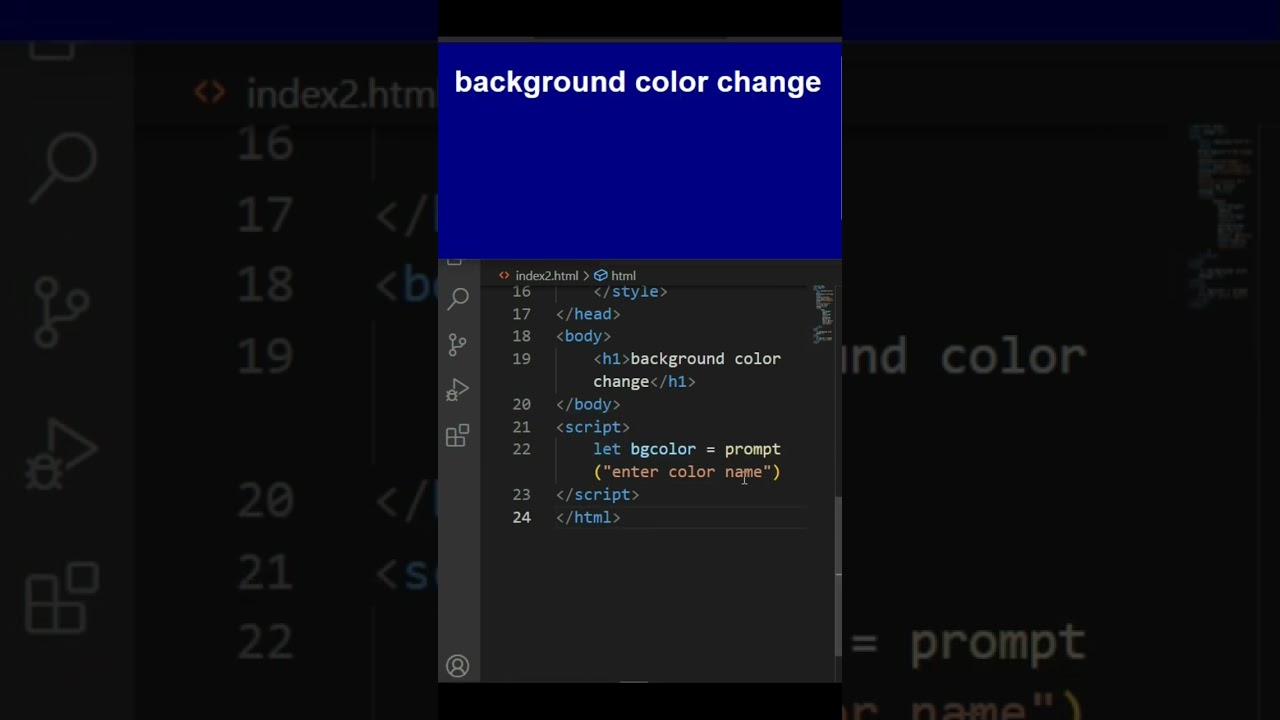 basic background color change trick JavaScript