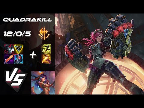 JUNGLE Vi vs Lillia [QUADRAKILL] - EU Challenger Patch 25.S1.7