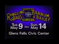 1989 Ringling Bros Circus May 9 14 Glens Falls Civic Center Commercial
