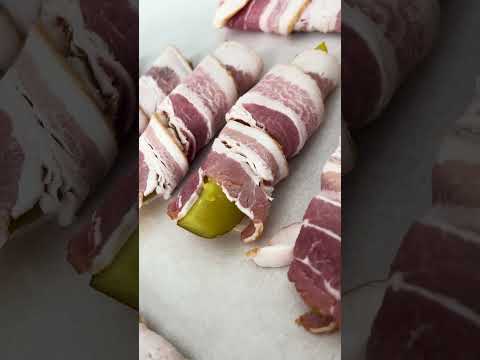 Bacon Wrapped Pickles