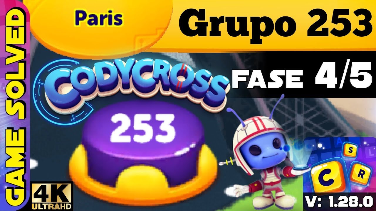 CodyCross - Crucigramas || París | Grupo 253 - Fase 4/5