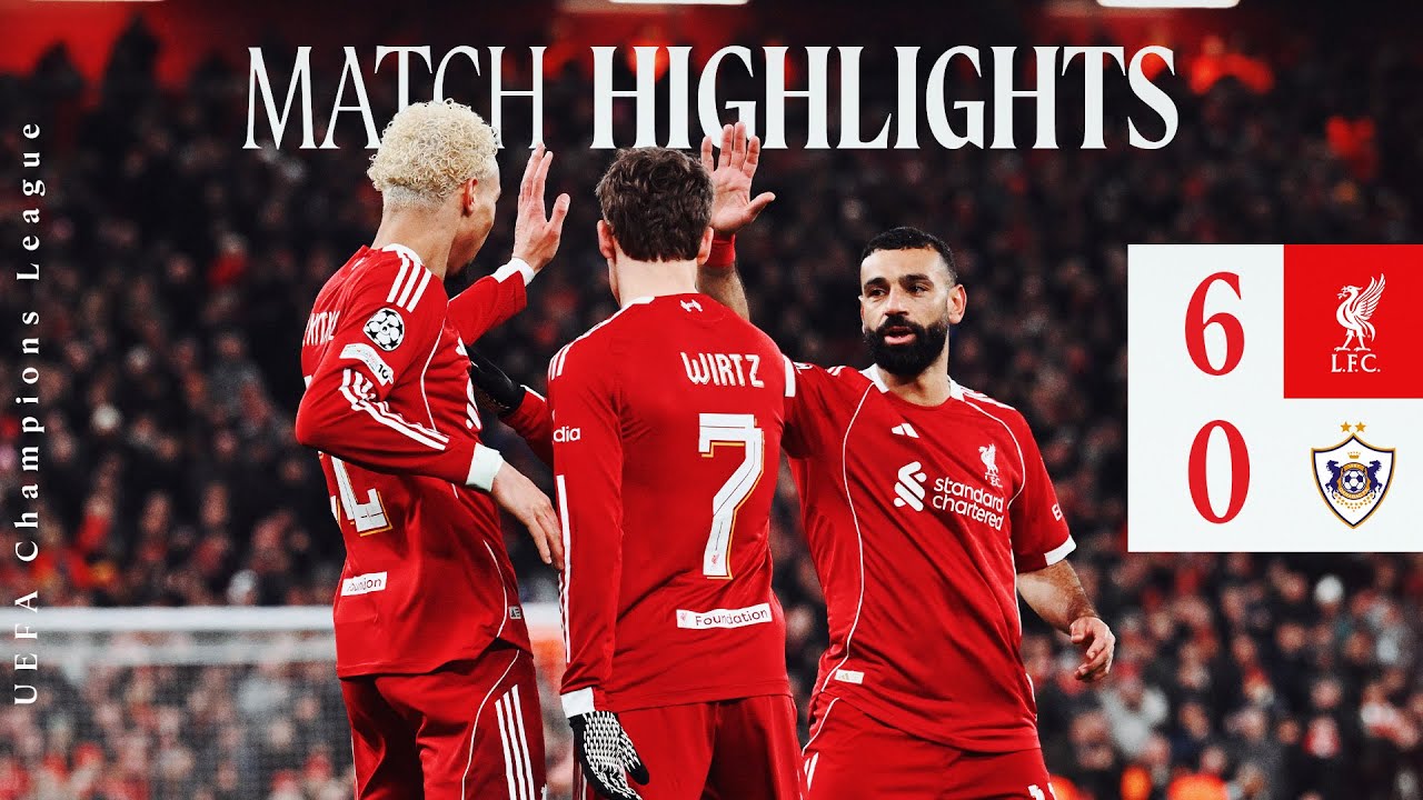 Liverpool vs Qarabağ FK Highlights