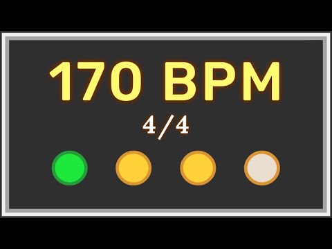 170 BPM 4/4 - Metronome with accent ⏳✔️