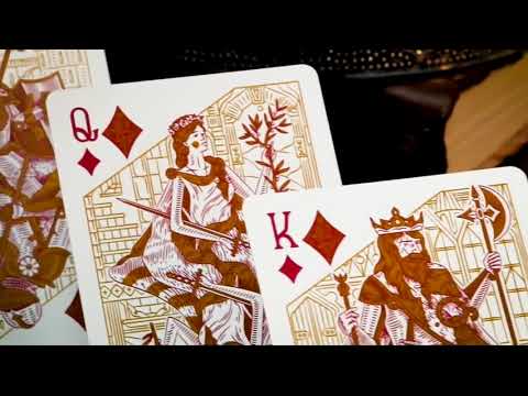 Saturn Magic - King Arthur (Carmine Cavalier) Playing Cards by Riffle Shuffle