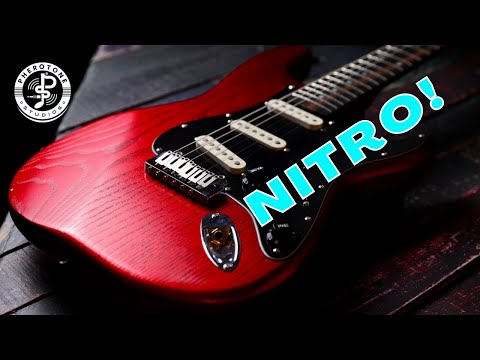 Nitro Candy Apple Red with black grain filler