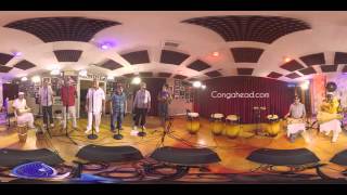 Congahead 360: Roman Diaz Afro Cuban Ensemble Ft. Melvis Santa singing for Obatala