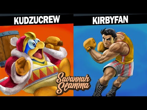 Savannah Slamma 74 WINNERS QUARTERS - Kudzucrew (DeDeDe) Vs. KIrbyfan (Little Mac) SSBU Tournament