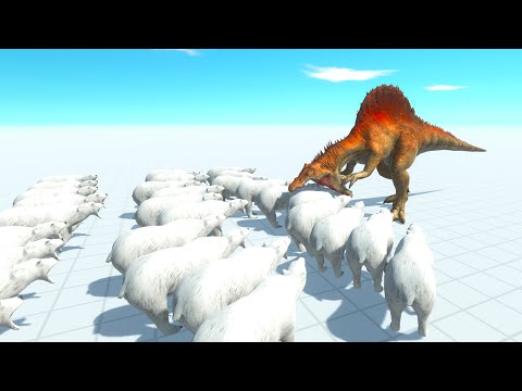 50 POLAR BEAR VS EVERY DINOSAUR - Animal Revolt Battle Simulator