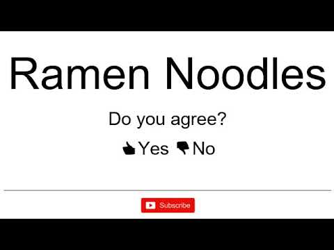 How to Pronounce / How to Say: Ramen Noodles