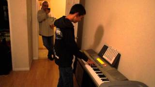 Ryan plays piano cover to Rebelution's "Lazy Afternoon"