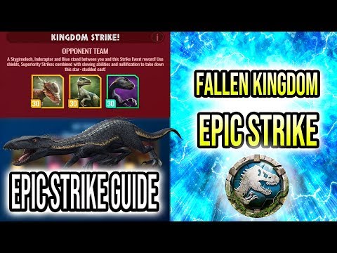 HOW TO BEAT THE LEVEL 30 INDORAPTOR BLUE STYGI FALLEN KINGDOM STRIKE! | Jurassic World Alive