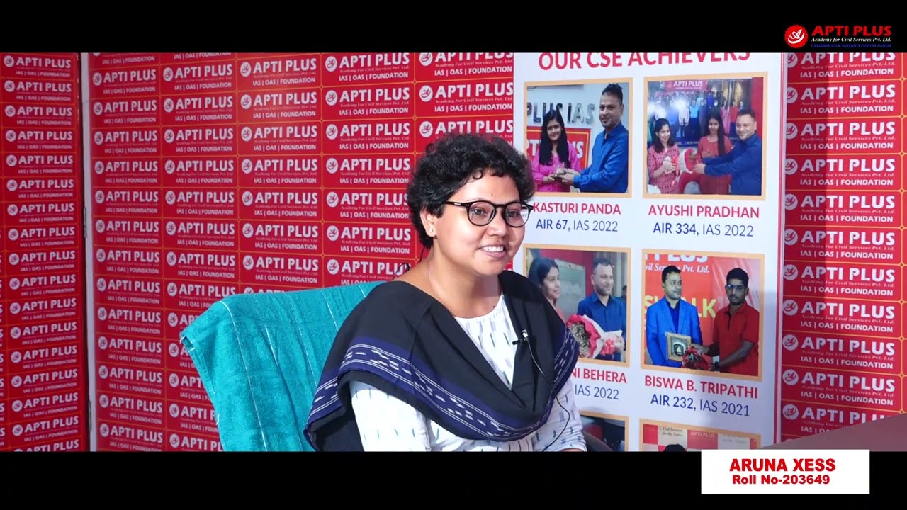 ARUNA XESS || RANK 198 || OAS 2024 || Mock Interview || APTI PLUS