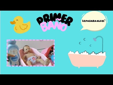 PRIMER BAÑO DE MI BEBÉ REBORN DE SILICONA ANUK!!!!