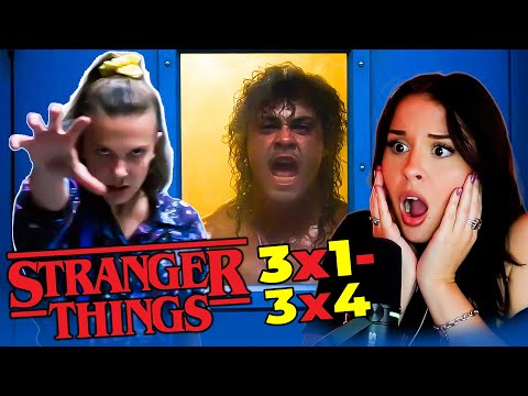 Stranger Things Marathon Before Christmas! 3x1 - 3x4 | FIRST TIME WATCHING | REACTION | NETFLIX
