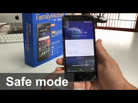 How to get ZTE ZFive G IN & OUT of Safe Mode