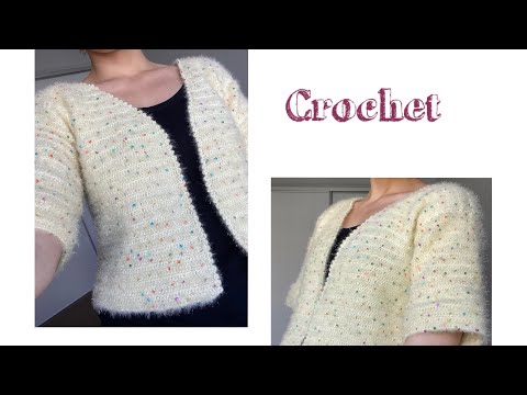 Trendy crochet cardigan