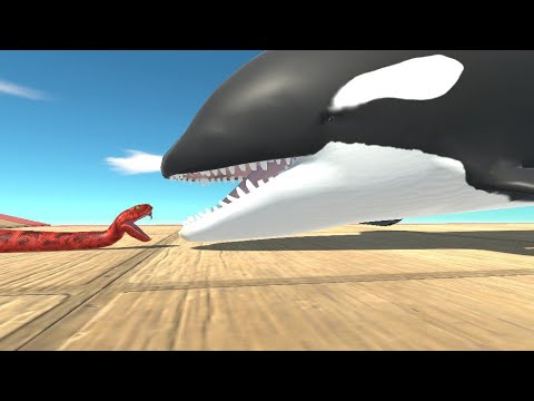 Baby Titanoboa vs Giant Aquatucs | Animal Revolt Battle Simulator