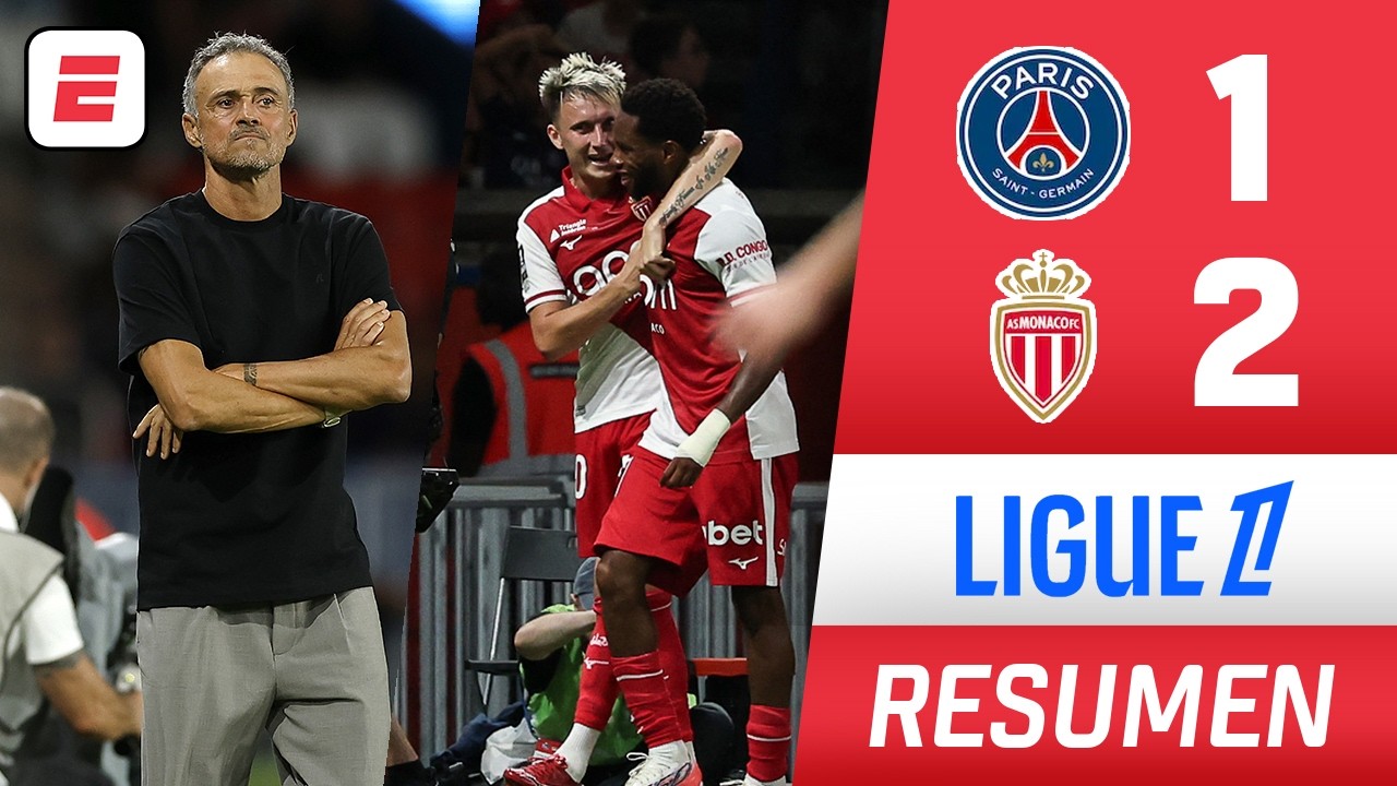 PSG ESTÁ EN CRISIS. PERDIÓ contra el MÓNACO y sigue SIN GANAR esta temporada en LIGUE 1 | RESUMEN