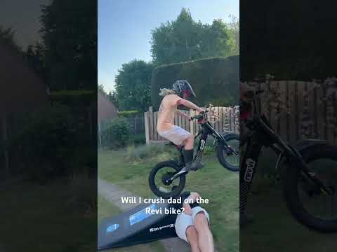 Will I crush my dad on the Revi bike? #revibike #bikechallenge #funny #revvictorabugo #revvibike