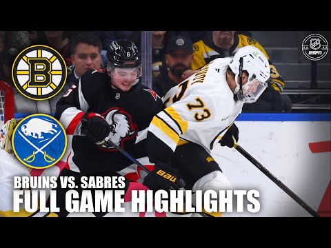 Boston Bruins vs. Buffalo Sabres | Full Game Highlights | ESPN NHL
