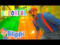 Blippi Learns Colors At The Indoor Play Place Educational Videos For Kids